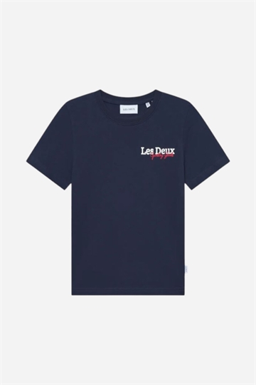 Les Deux Racing T-shirt - Mörk marinblå